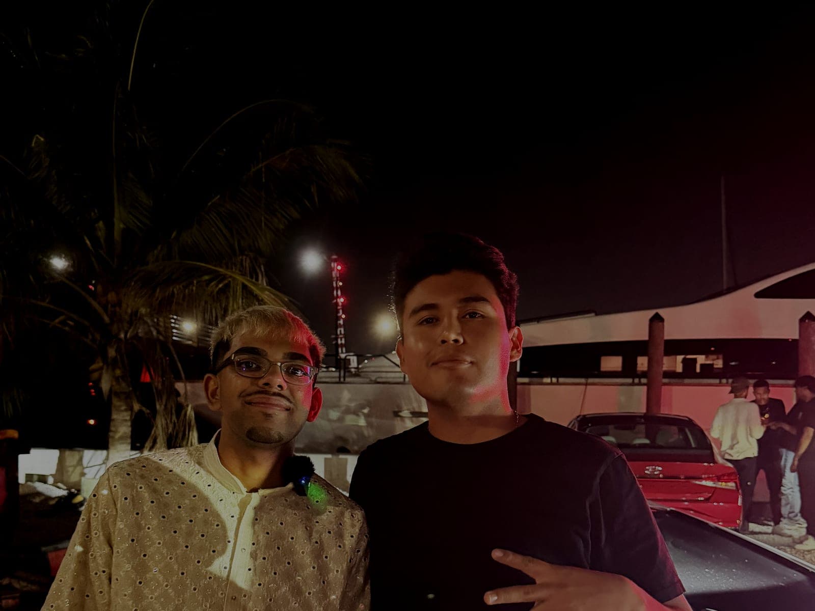 Jeffrey Escobar with streamer N3on in Miami