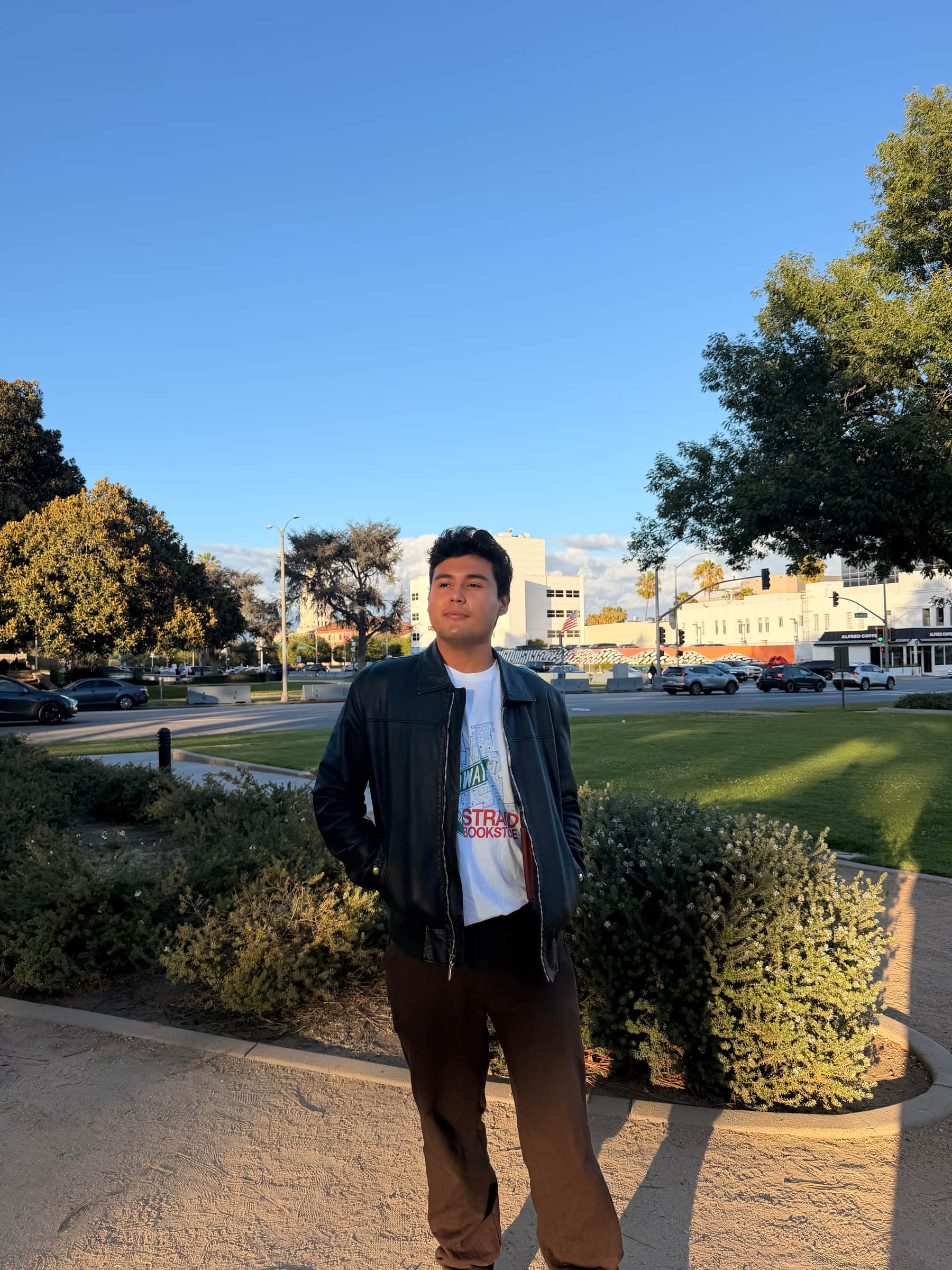 Jeffrey Escobar at Beverly Gardens Park in Beverly Hills, Los Angeles, California in June 2026